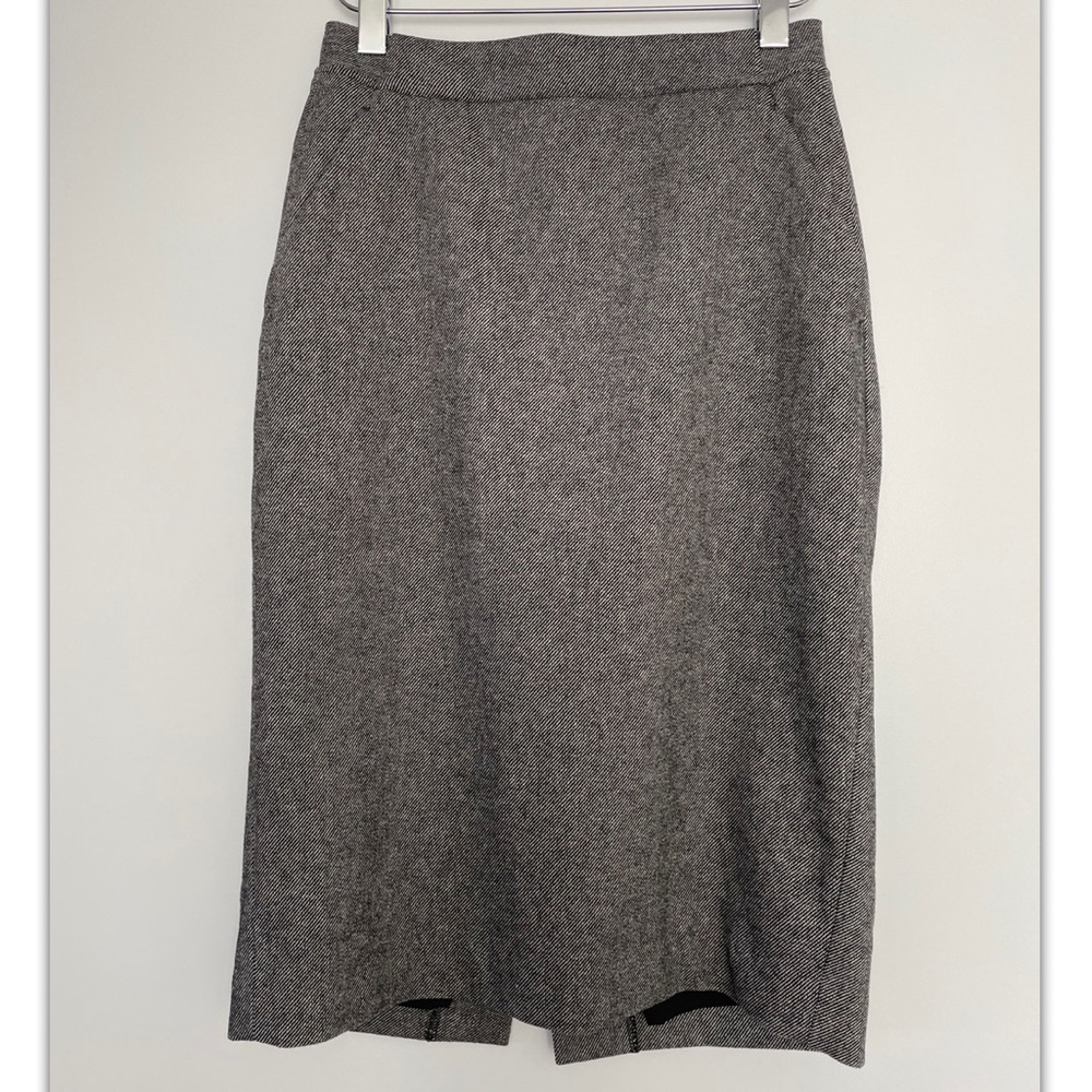 Uniqlo grey wool blend skirt XS